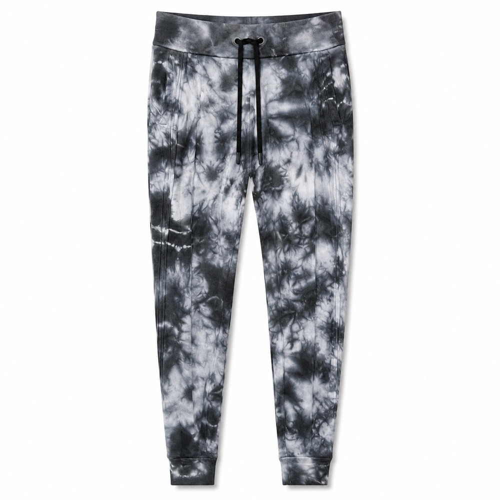Lululemon Scuba Joggers Tie Dye Black Gray Cotton‎ Sweatpants Size 4